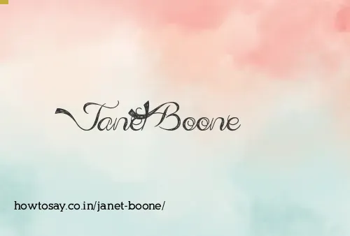 Janet Boone