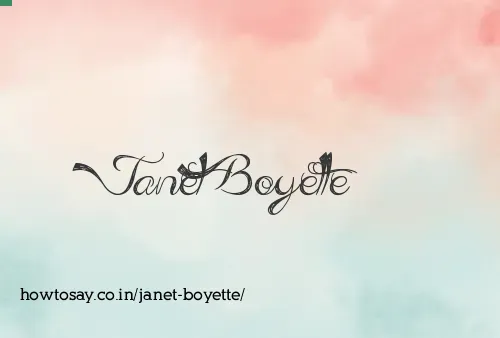 Janet Boyette