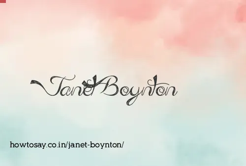 Janet Boynton