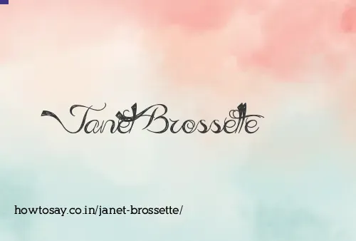 Janet Brossette