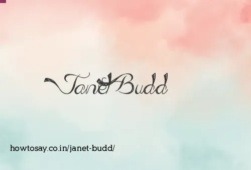 Janet Budd