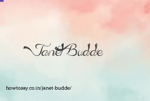 Janet Budde