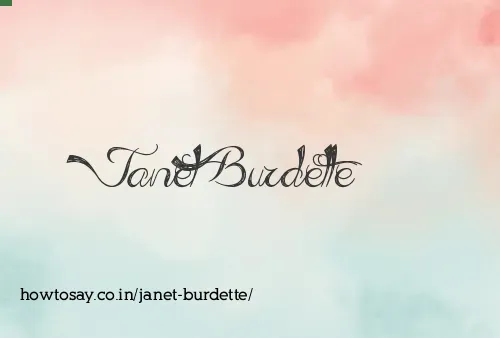 Janet Burdette