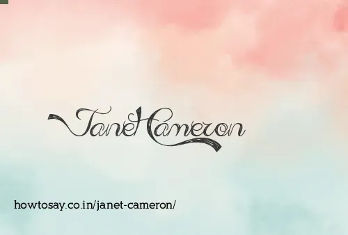 Janet Cameron