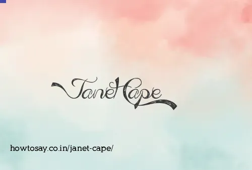 Janet Cape