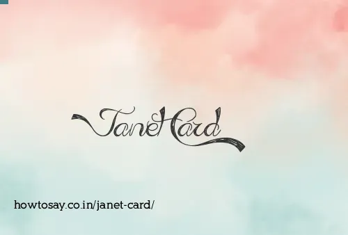 Janet Card