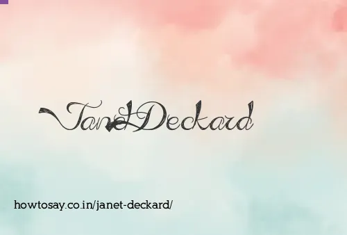 Janet Deckard