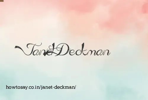 Janet Deckman
