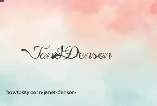 Janet Denson