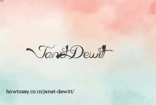 Janet Dewitt