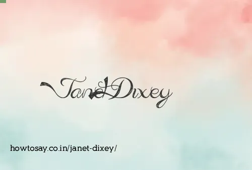 Janet Dixey