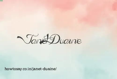 Janet Duaine