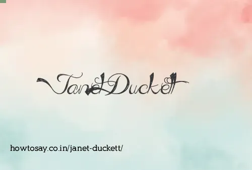 Janet Duckett