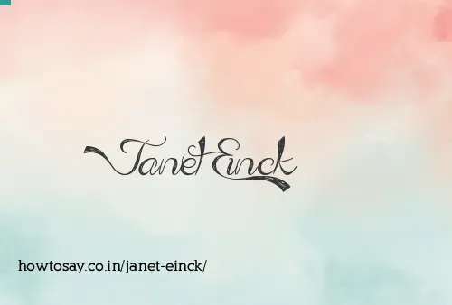 Janet Einck