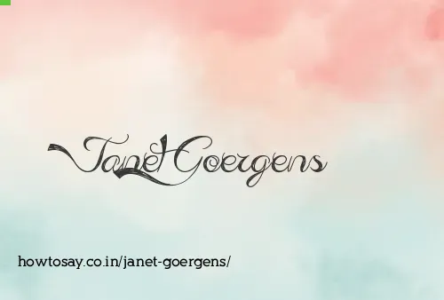 Janet Goergens
