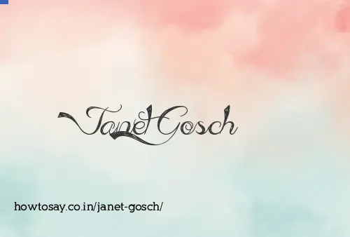 Janet Gosch