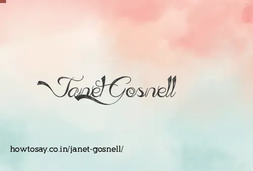 Janet Gosnell