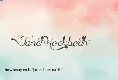 Janet Hackbarth