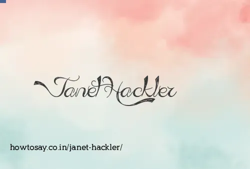 Janet Hackler