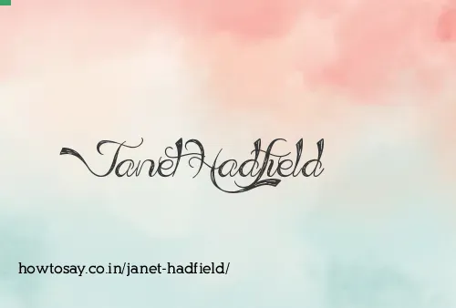 Janet Hadfield