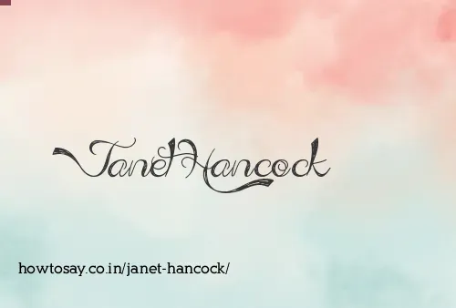 Janet Hancock