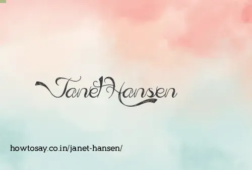 Janet Hansen