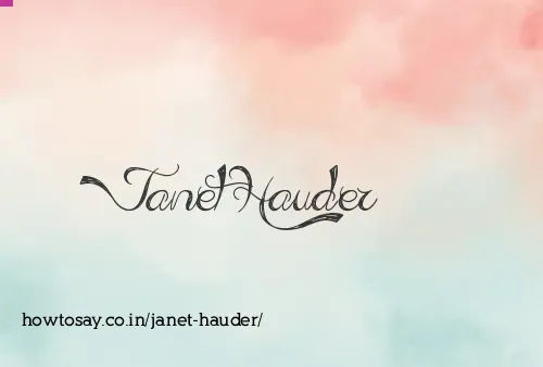 Janet Hauder