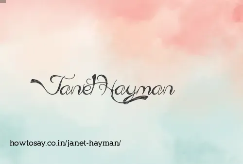 Janet Hayman