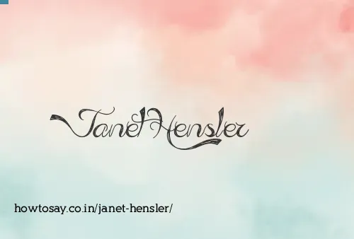 Janet Hensler