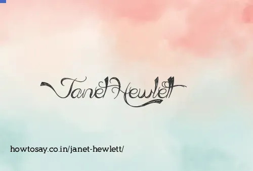 Janet Hewlett