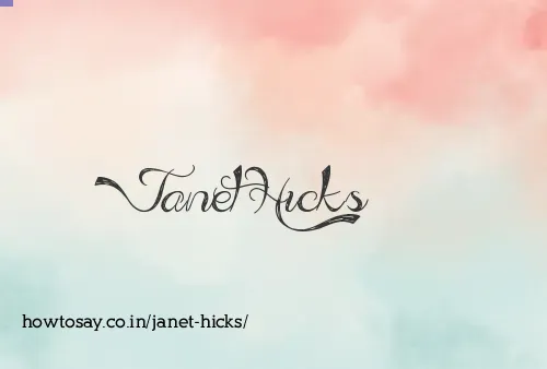 Janet Hicks