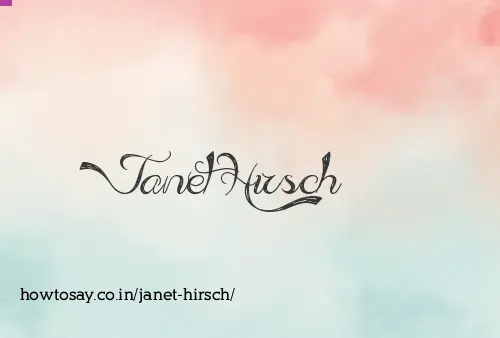 Janet Hirsch