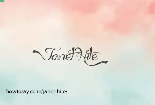 Janet Hite