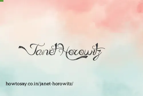 Janet Horowitz