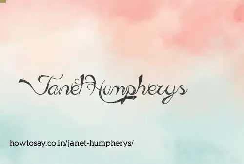 Janet Humpherys