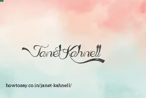 Janet Kahnell