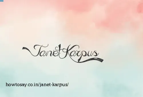 Janet Karpus