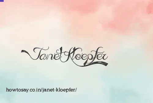Janet Kloepfer