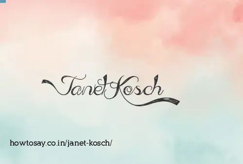 Janet Kosch
