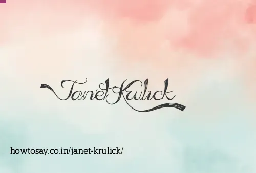 Janet Krulick