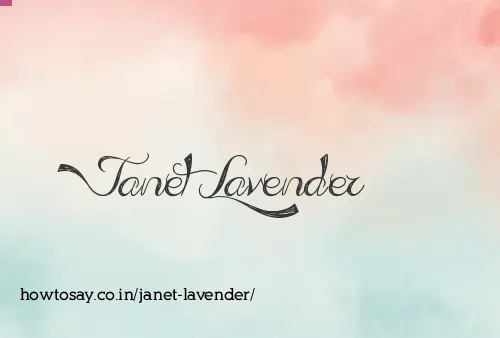 Janet Lavender