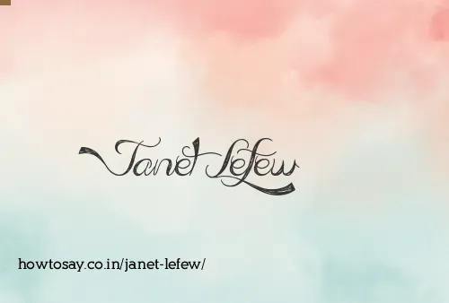 Janet Lefew