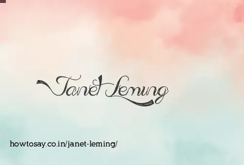 Janet Leming