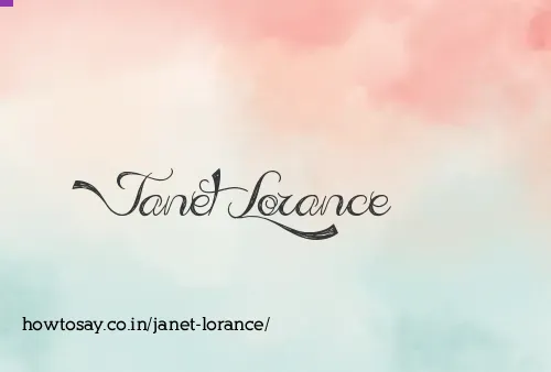 Janet Lorance