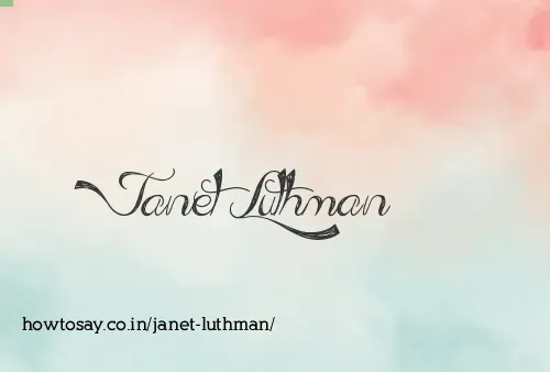 Janet Luthman