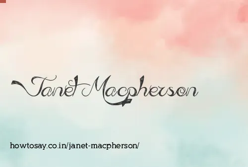 Janet Macpherson