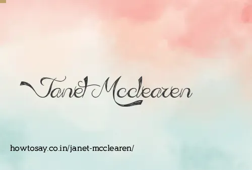 Janet Mcclearen