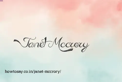 Janet Mccrory