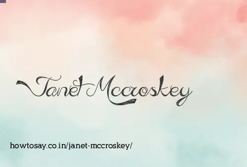 Janet Mccroskey