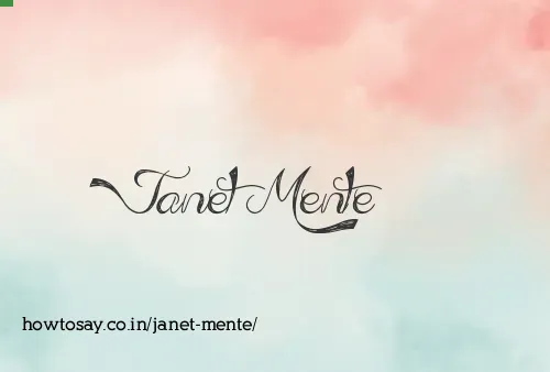 Janet Mente